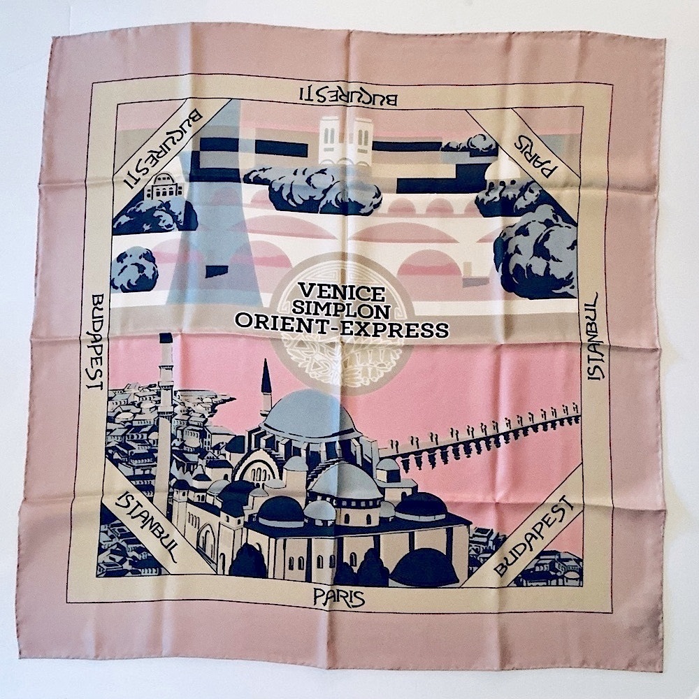 Venice Simplon-Orient-Express Train Silk Scarf - NWOT
